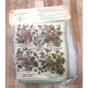Craft Classics By Anneline Trapunto Quilting Kit With Floral Design 100% Cotton